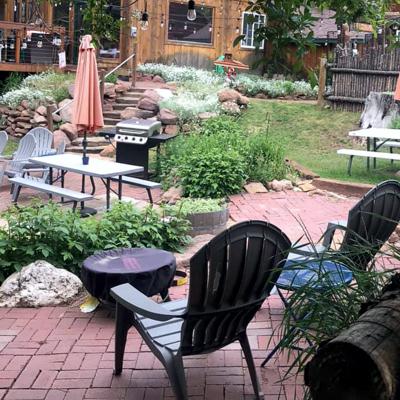 Firepit and Grill Relaxing Area at Cucharas River Bed and Breakfast