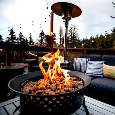 Propane fire pit at Cucharas River Bed and Breakfast