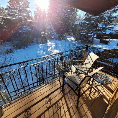 Balcony at Cucharas River Bed and Breakfast